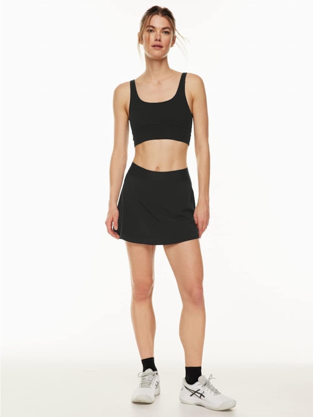 TNA MOVE Rally Skirt Tennis Skort Shorts Pockets Active Sporty Aritzia XS Black